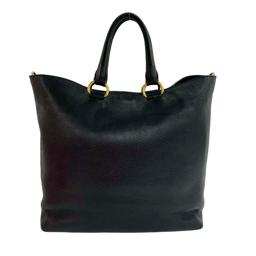 PRADA Black Leather Shoulder Bag - Picture 3 of 10